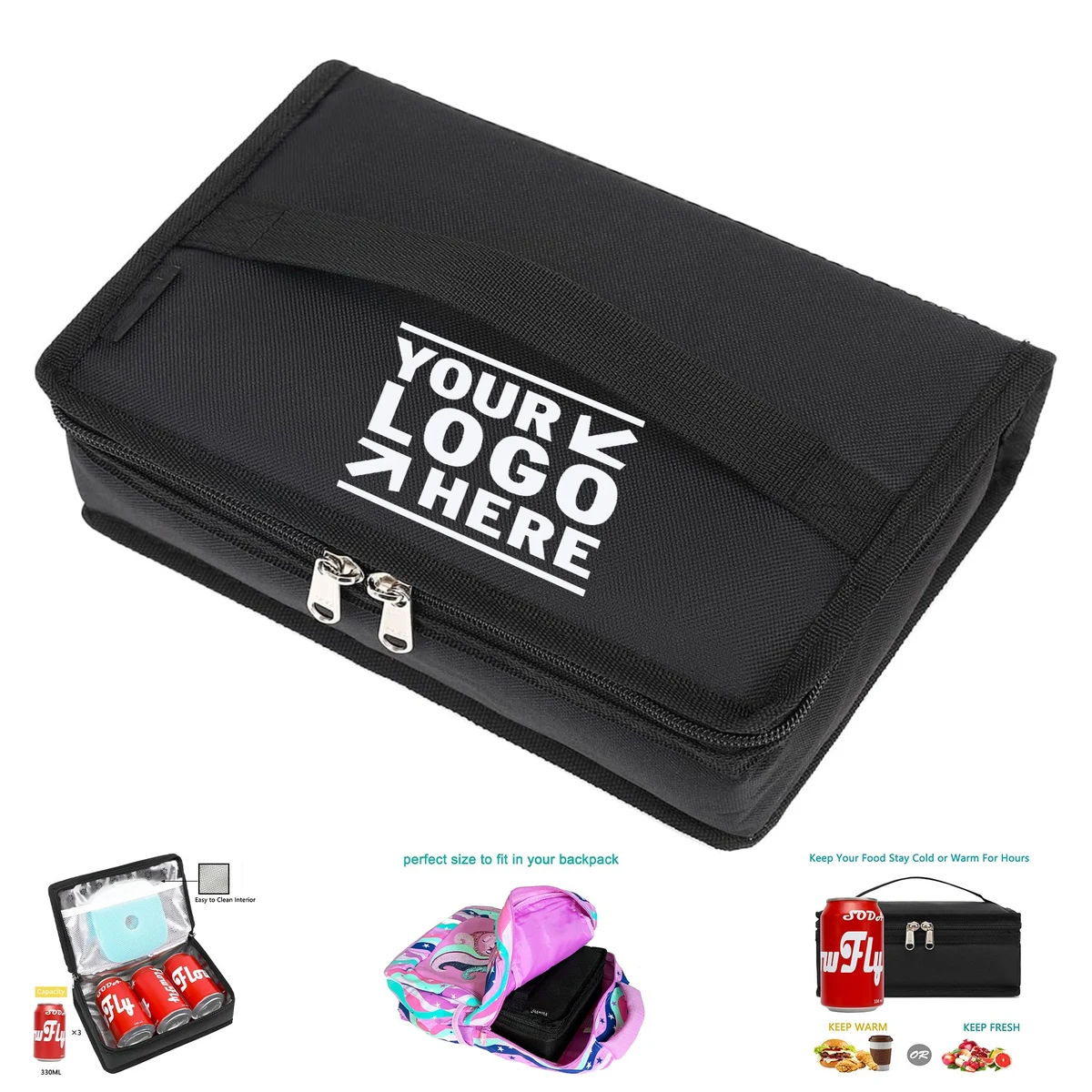 Mini Cooler Thermal Meal Tote Kit Small Insulated Lunch Box Portable Soft Bag 1