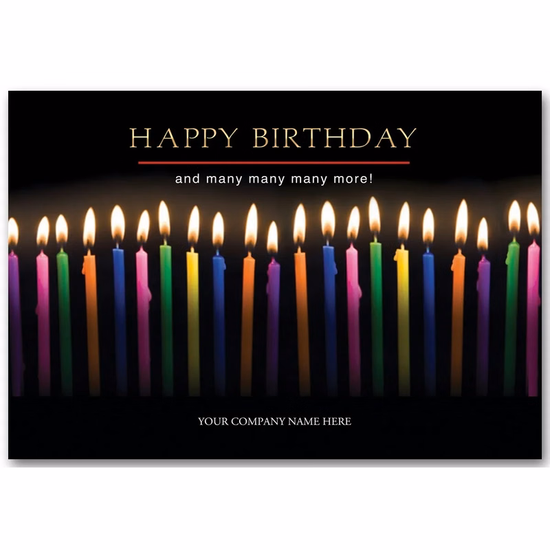Joyful Candles Birthday Cards