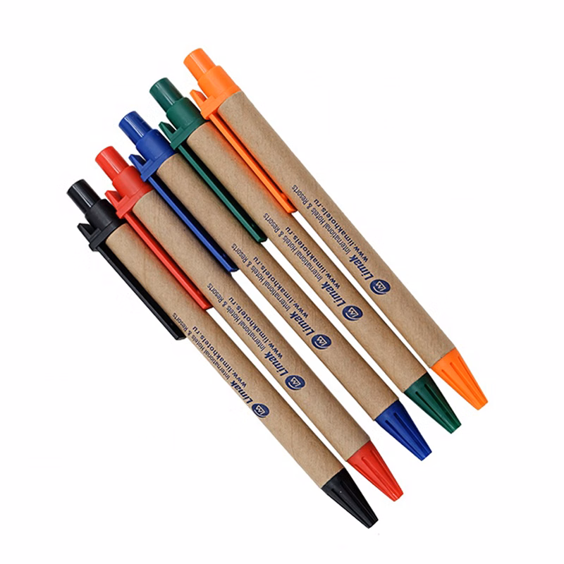 Logo Customized Promotional Eco Recyclable Paper Ballpoint Pen