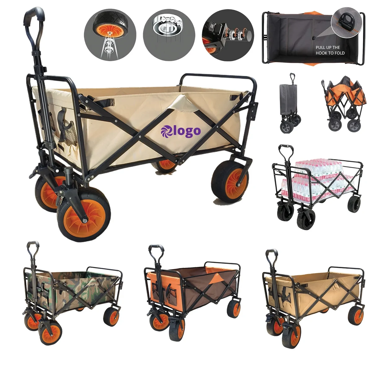 MOQ 1PCS Camping Folding Trolley 1