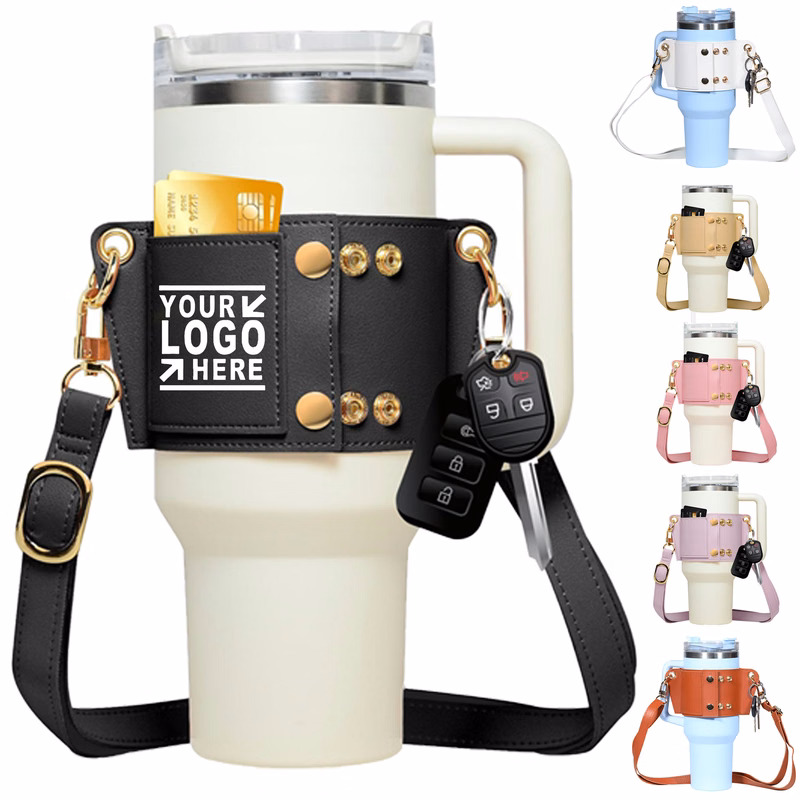 30/40oz Leather Cup Holder