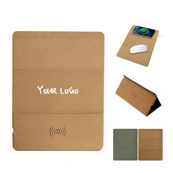 Multifunctional Cork Wireless Charging Mouse Pad 1