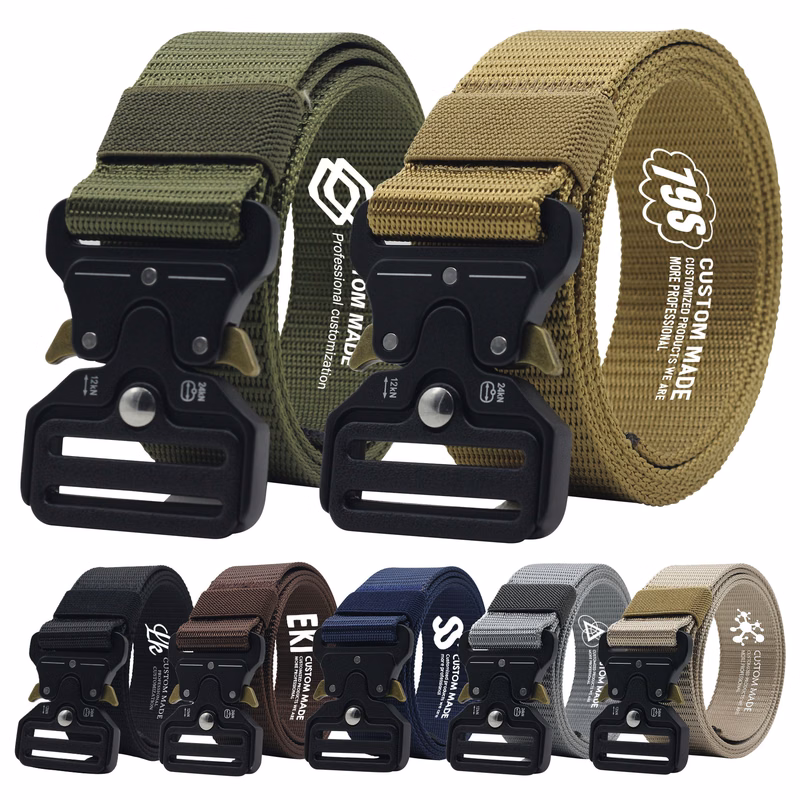 Alloy & Nylon Tactical Belt