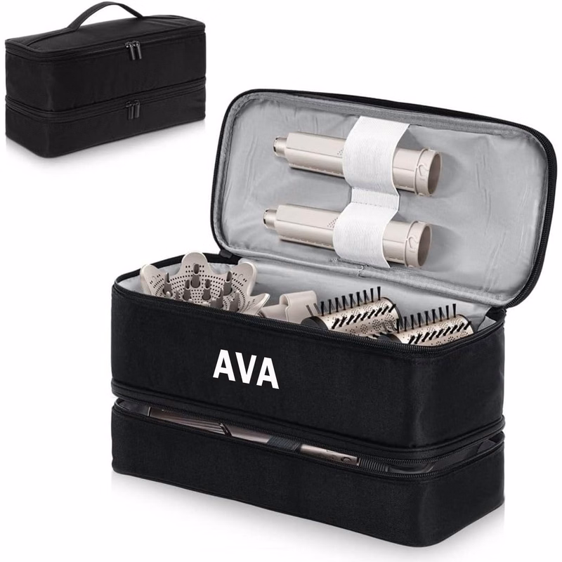 Double Suitcase Curly Hair Stick Storage Bag