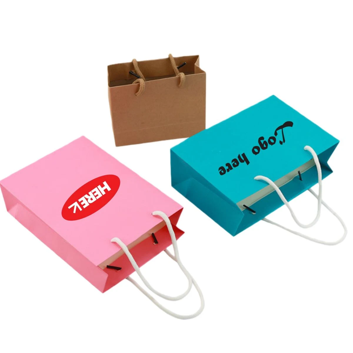 Customized Tinted Kraft Eurotote Bag 1