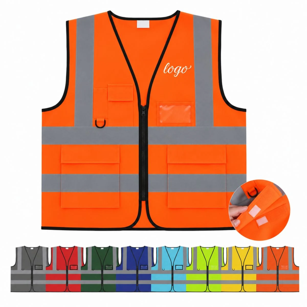 Multi Pocket Reflective Safety Vest 1