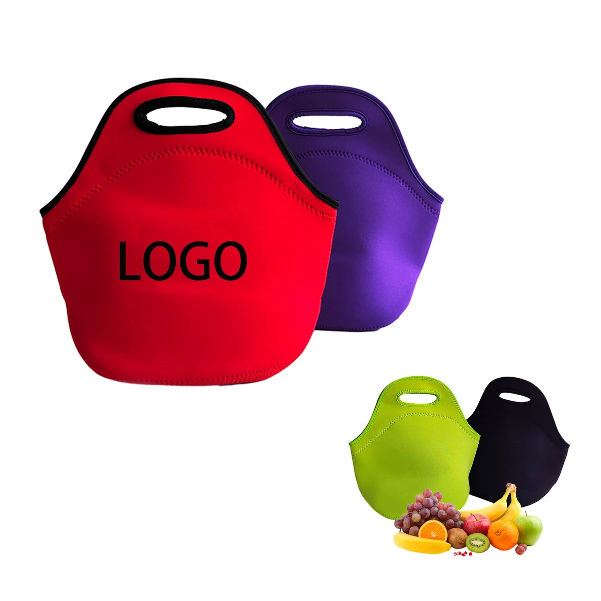 Insulated Thermal Lunch Bag with Zipper 1