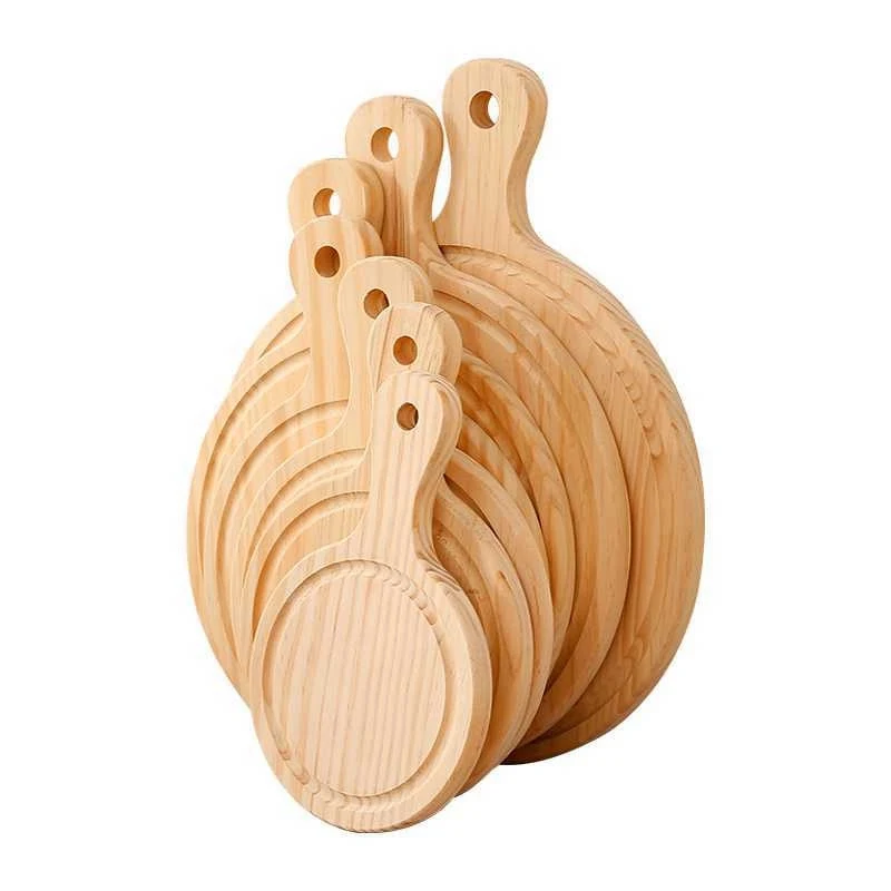 Natural Wood Pizza Tray 1