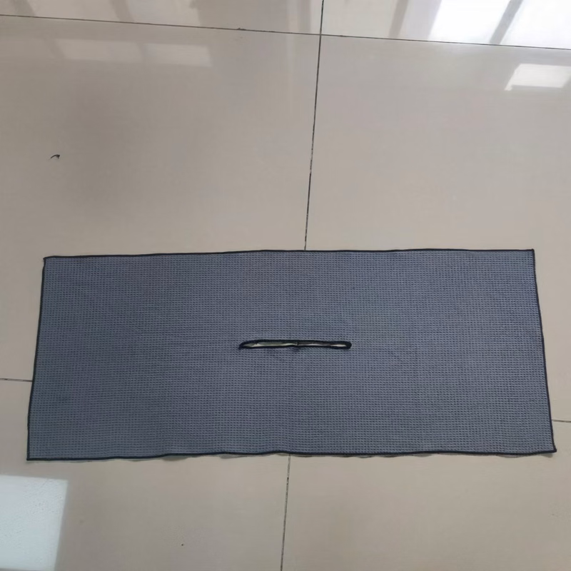 Waffle Golf Towel with Hole