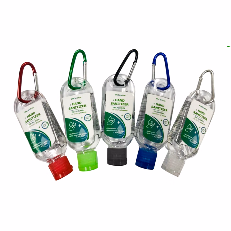 Hand Sanitizer Gel with Carabiner, 1.8 oz. - Printed