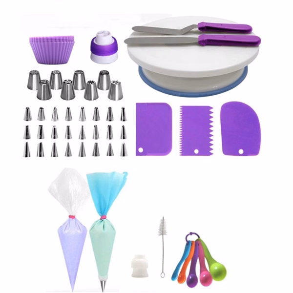 60-piece Cake Decorating Tool Set for Baking Beginners
