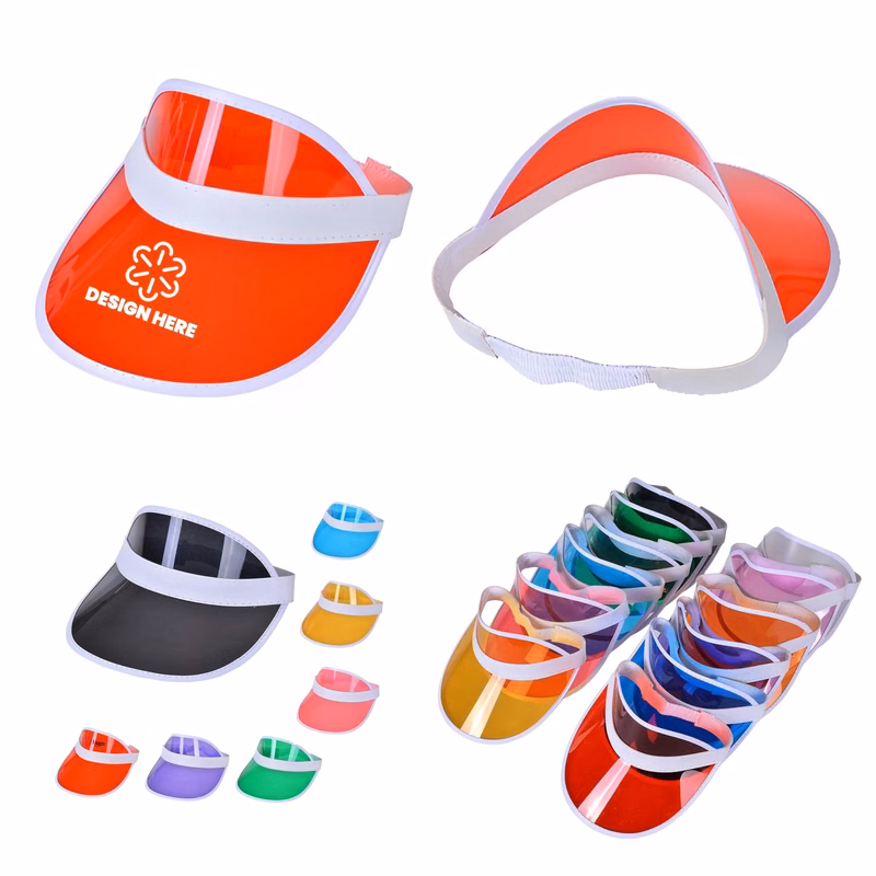 Unisex Sun Visors Plastic Clear Cap