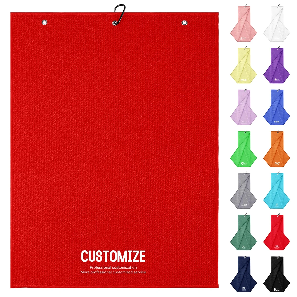 Waffle Weave Golf Towel 1