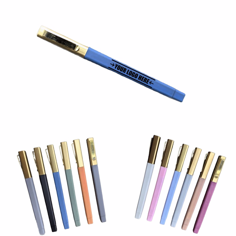 Writing Pen With Gold Pen Cap