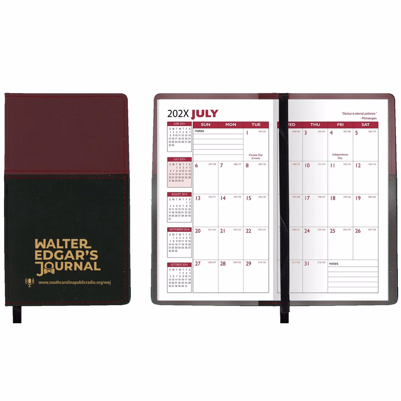 Mystic Series Soft Cover 2 Tone Vinyl Academic Planner / 2 Color