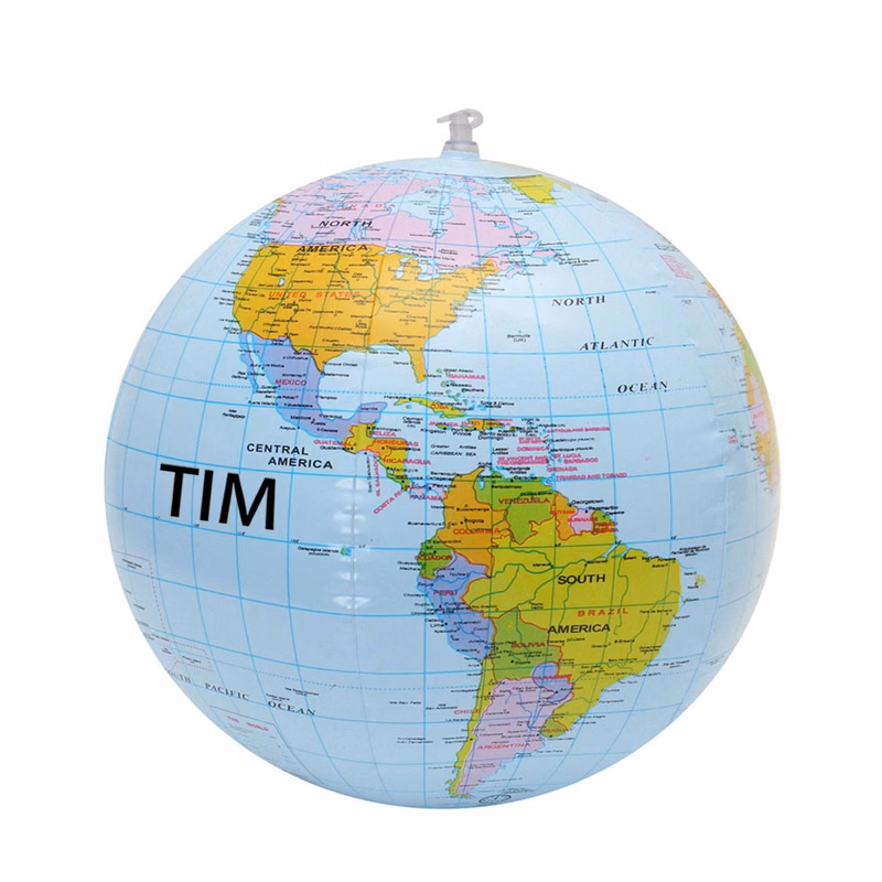 Inflatable globe balloon