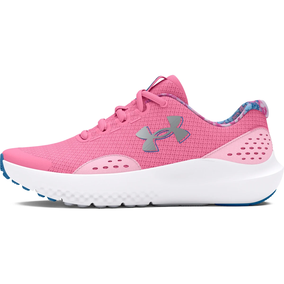 UA Surge 4 Printed Girls' Grade School Running Shoes, custom youth shirt with logo imprint 1