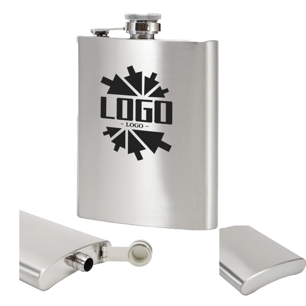 Leak-Proof Travel Beverage Flask, custom water bottle with logo imprint 1