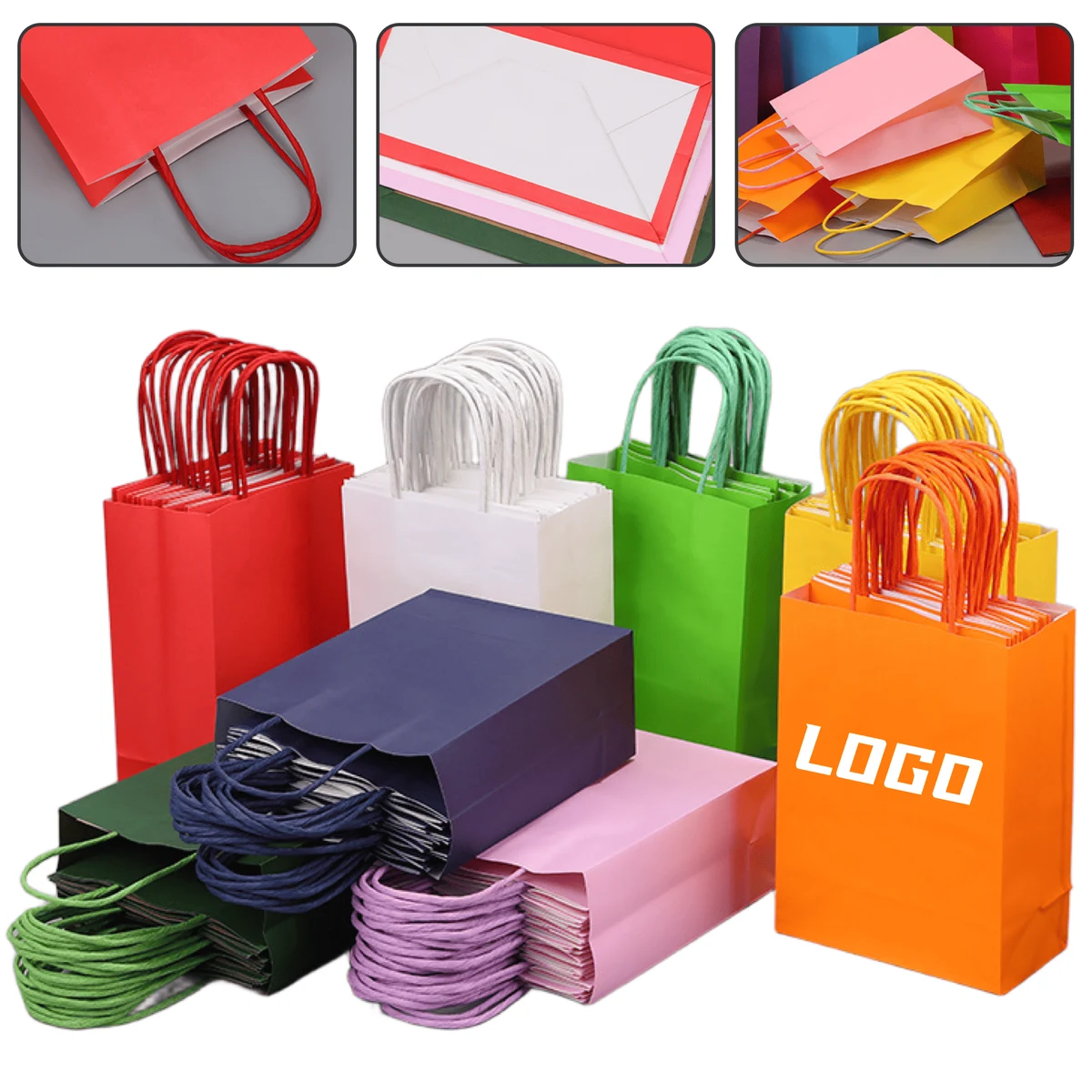 Eco-Friendly Heavy Duty Kraft Paper Shopping Tote 1