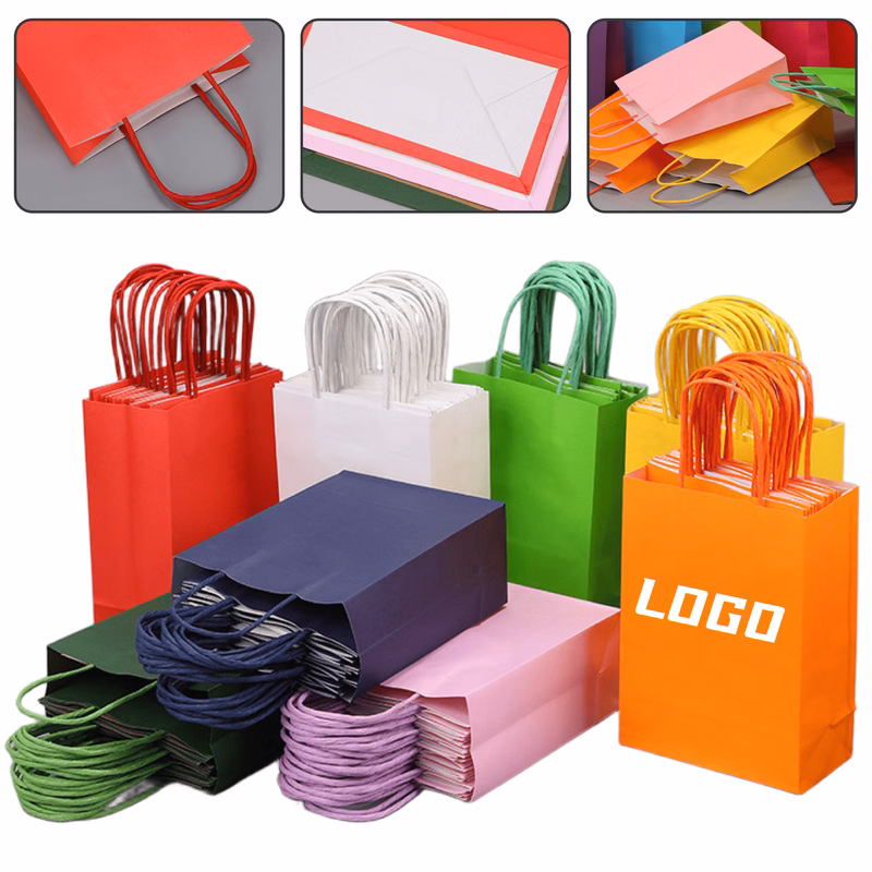 Eco-Friendly Heavy Duty Kraft Paper Shopping Tote