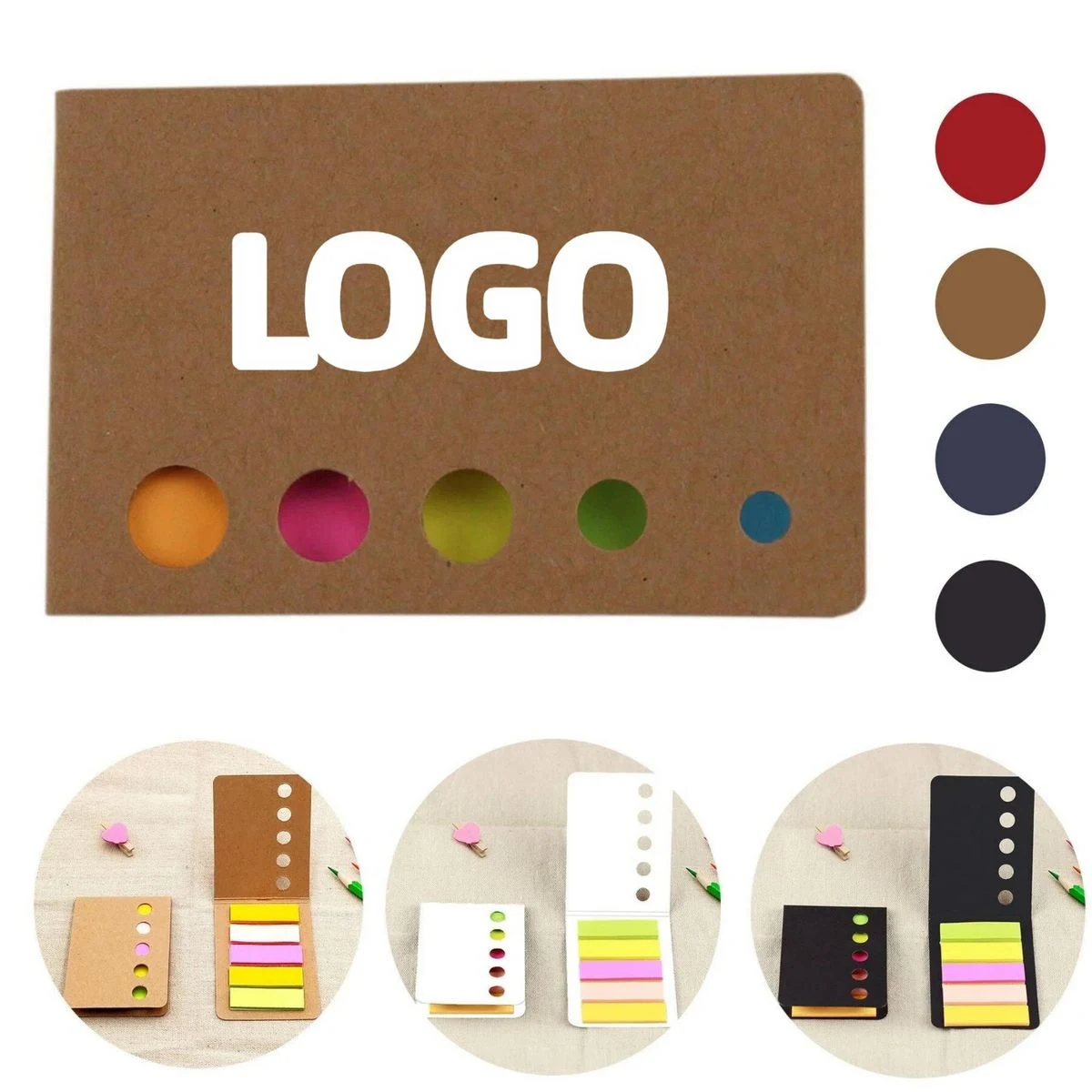 Mini Self-Adhesive Sticky Notes With Cover 125 Sheets 1