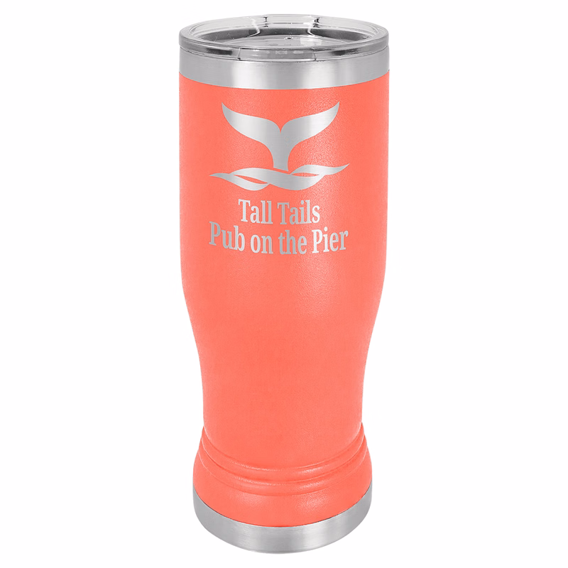 Coral 14 oz. Polar Camel Pilsner with Clear Lid