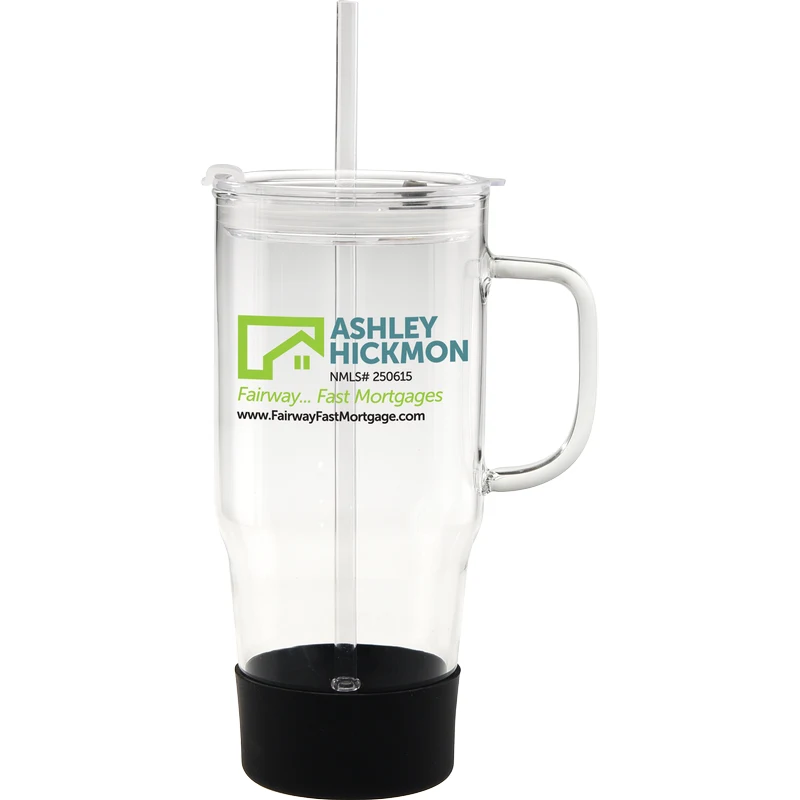 40 oz. Cafe America Glass Mug with Silicone Base 1