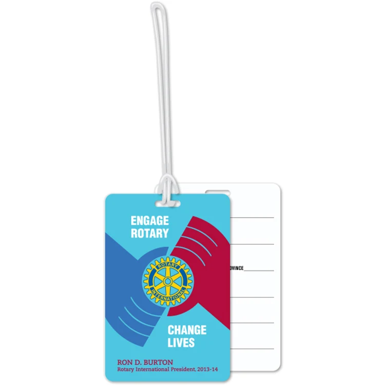 Custom Write-On Luggage Tags .020 Plastic (16 sq/in) Full Colour - 6" Loop 1