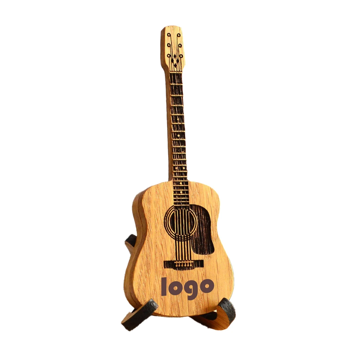 Wooden Acoustic Guitar Pick Box 1
