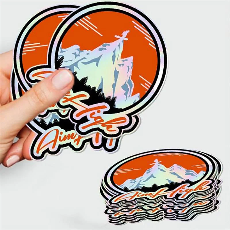 Custom Holographic Stickers- 1x1 1