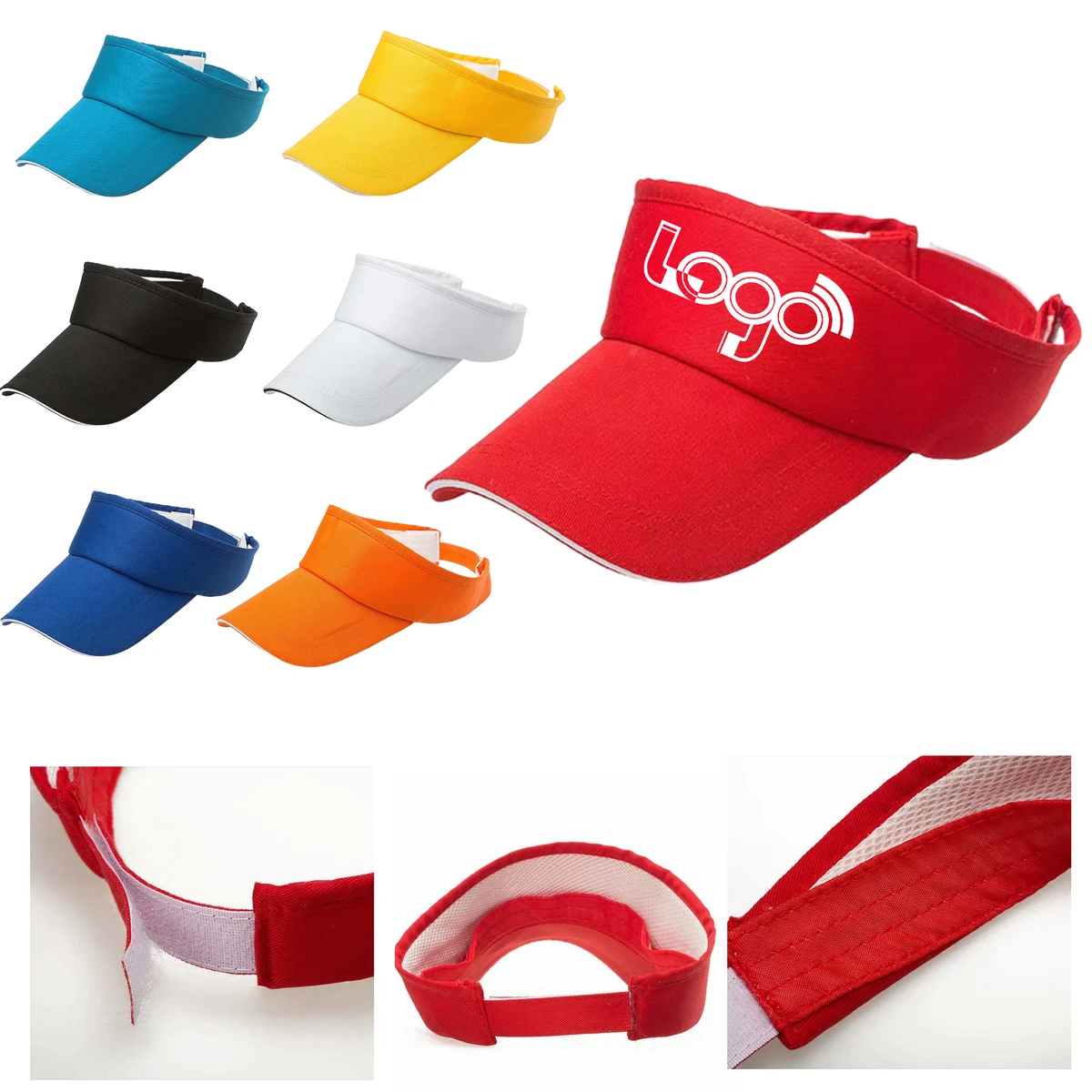 Full Color Sun-Blocking Visor Cap 1