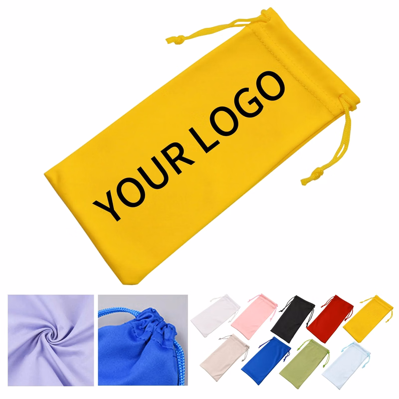 7 Inch Eyewear Pouch Soft Microfiber with Secure Closure