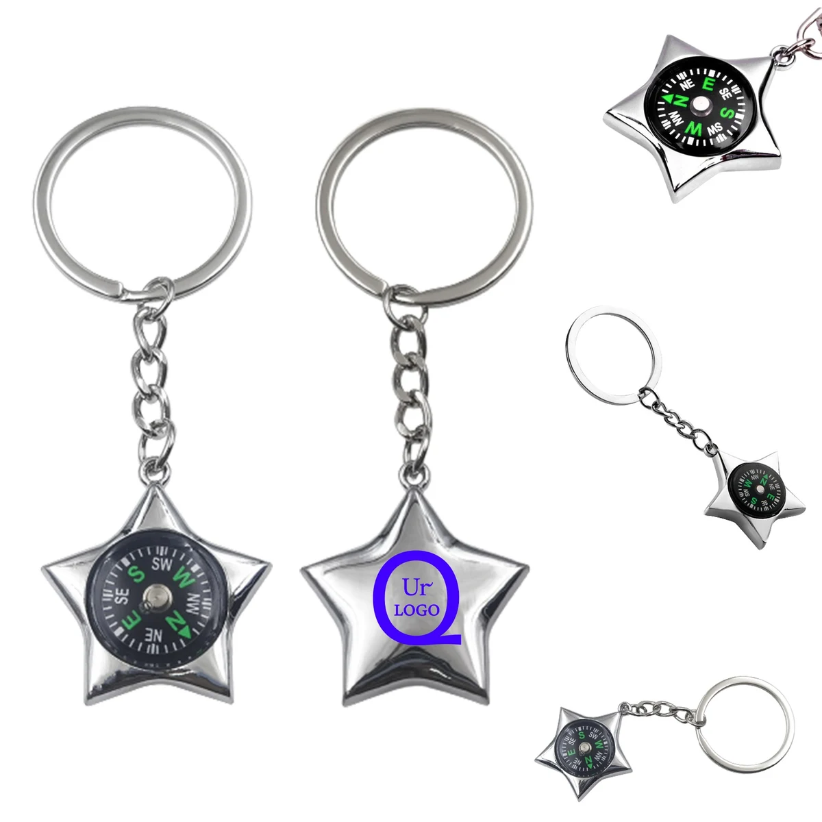 Star Compass Keychain 1