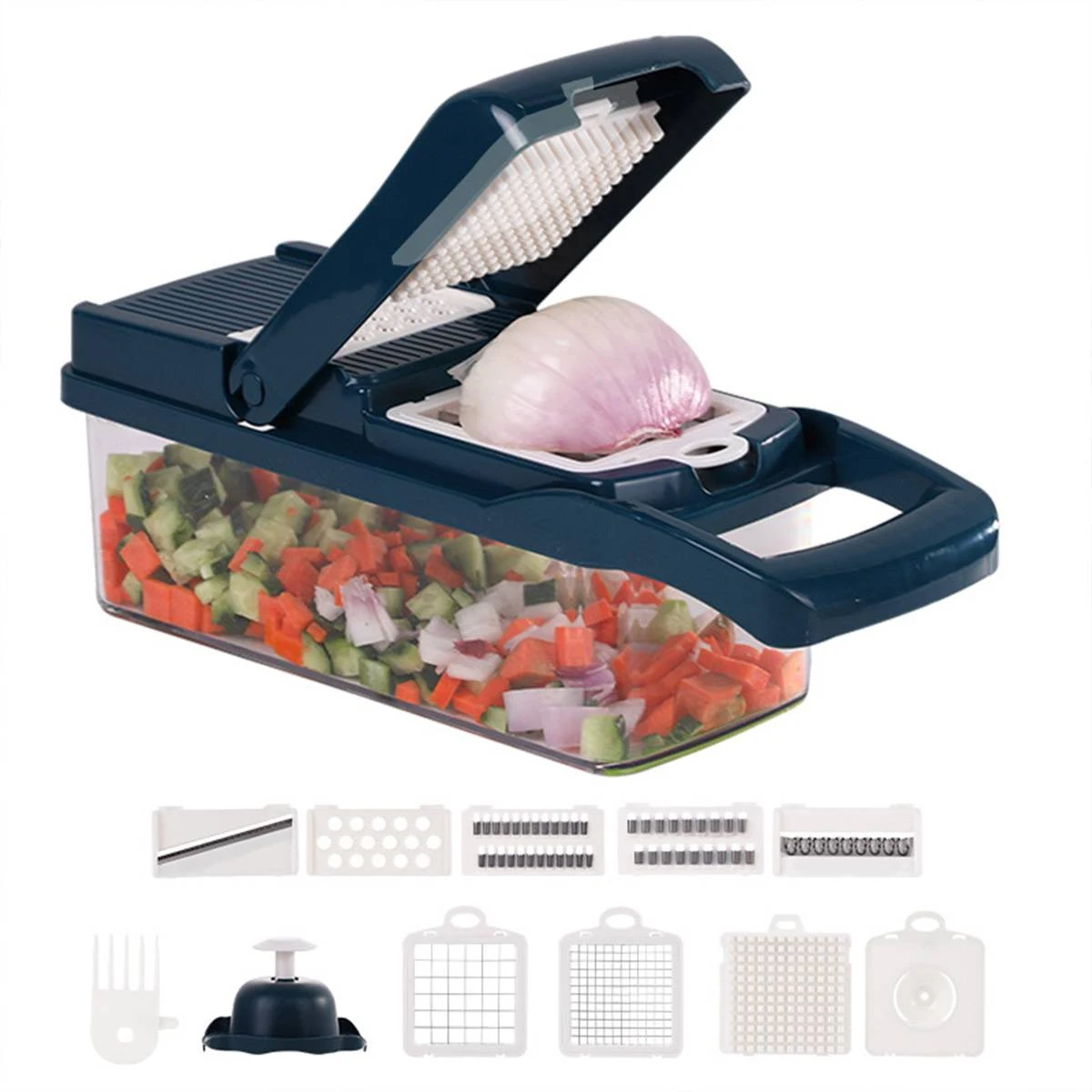 Multi Functional Vegetable Chopper Spiralizer 1