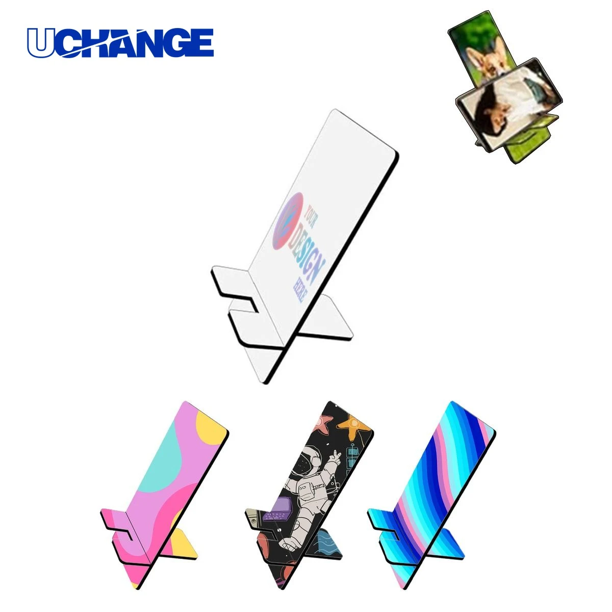 Portable Wooden Desktop Phone Stand Holder 1