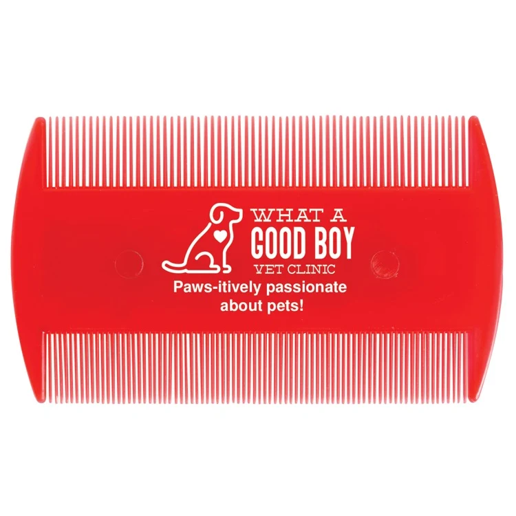 Red Flea Comb (3" x 2.063") 1
