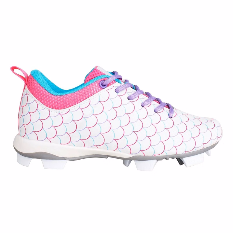 RIP-IT Girls' Play Ball Softball Cleat - Purple/Pink/White - 10K