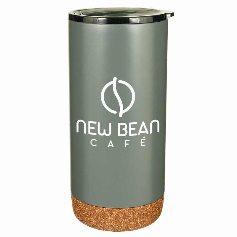 16 Oz. Estate Double Walled Stainless Tumbler with Cork Bottom