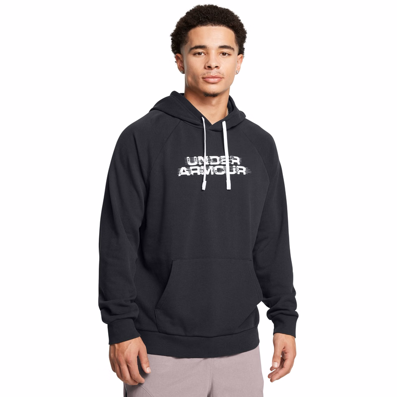 UA Rival Fleece Textured Glitch Men's Hoodie