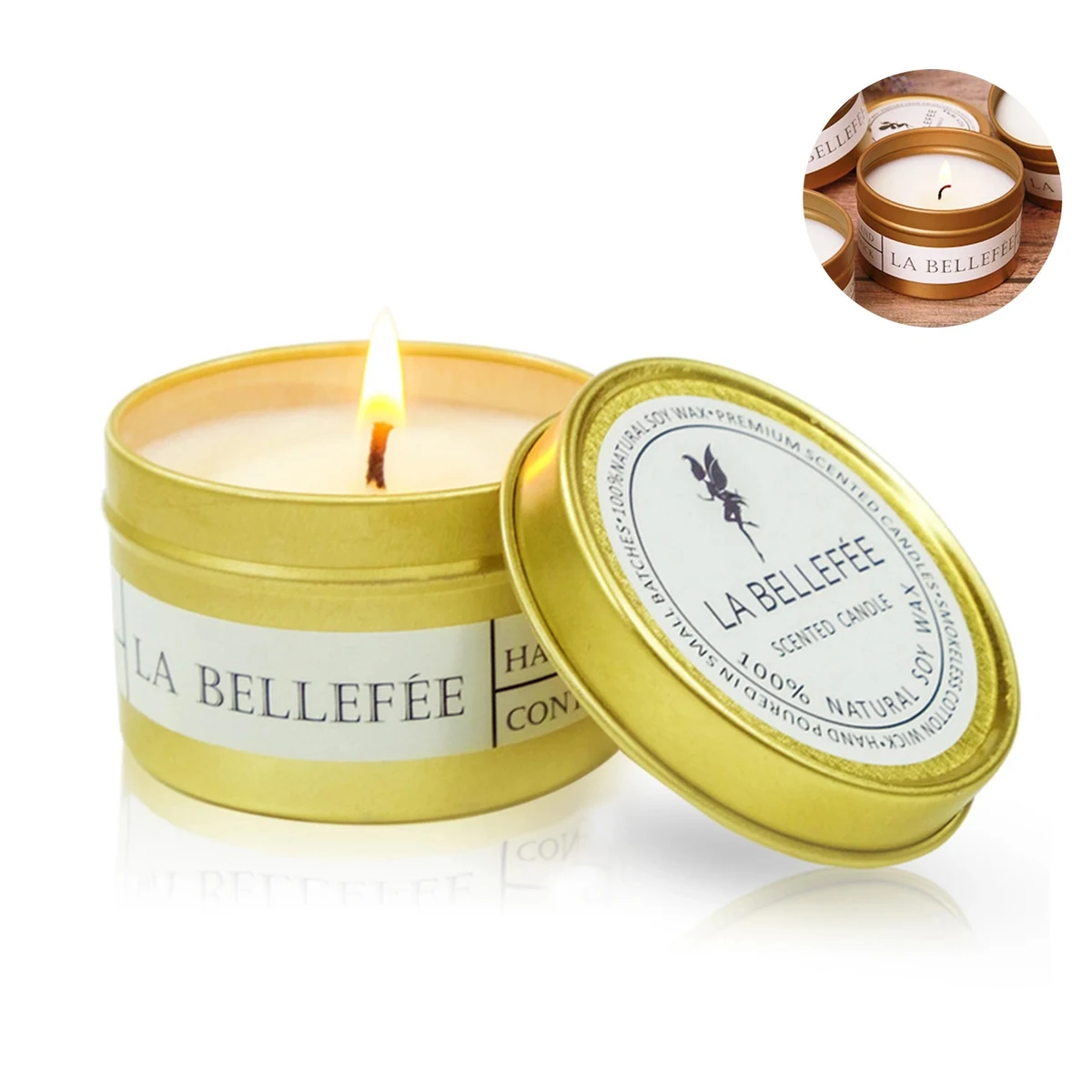 3.5 Oz Soy. Scented Candle In Round Tin 1