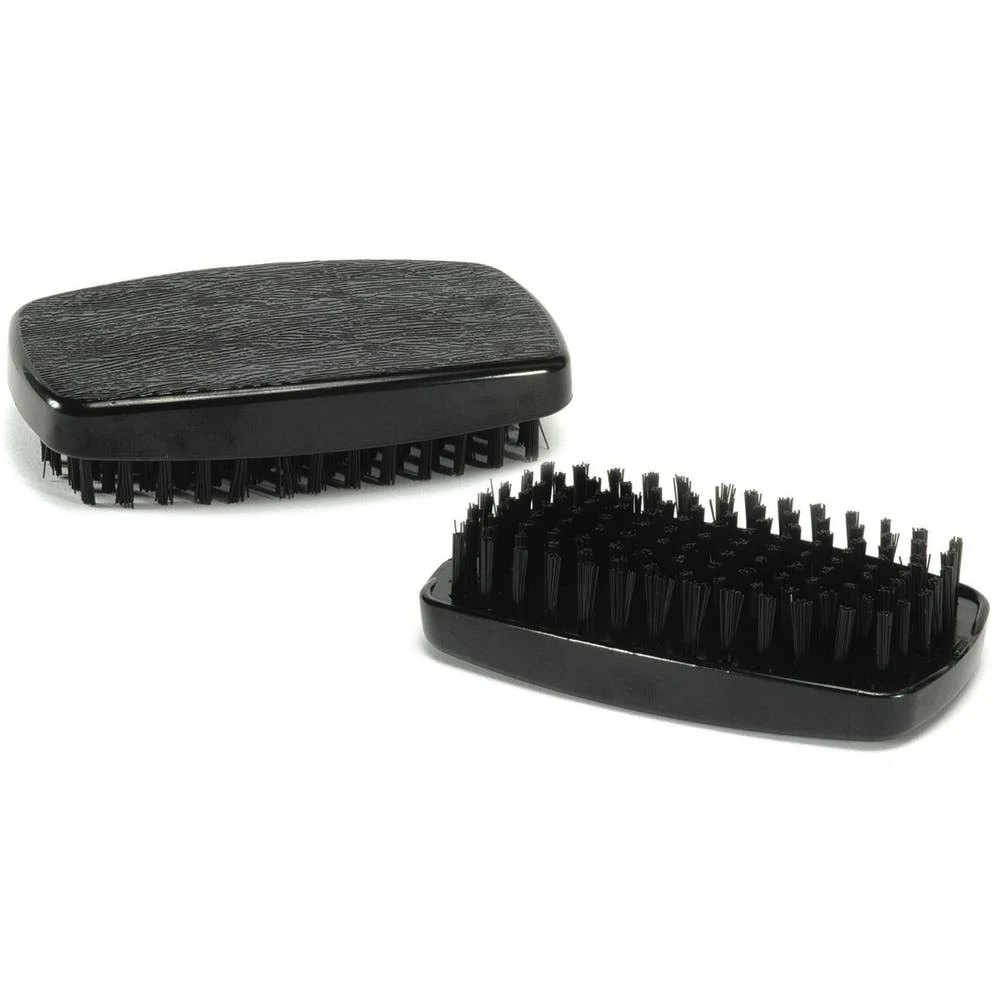 Block Handle Hairbrushes - Black 4.25" x 2.38" 1