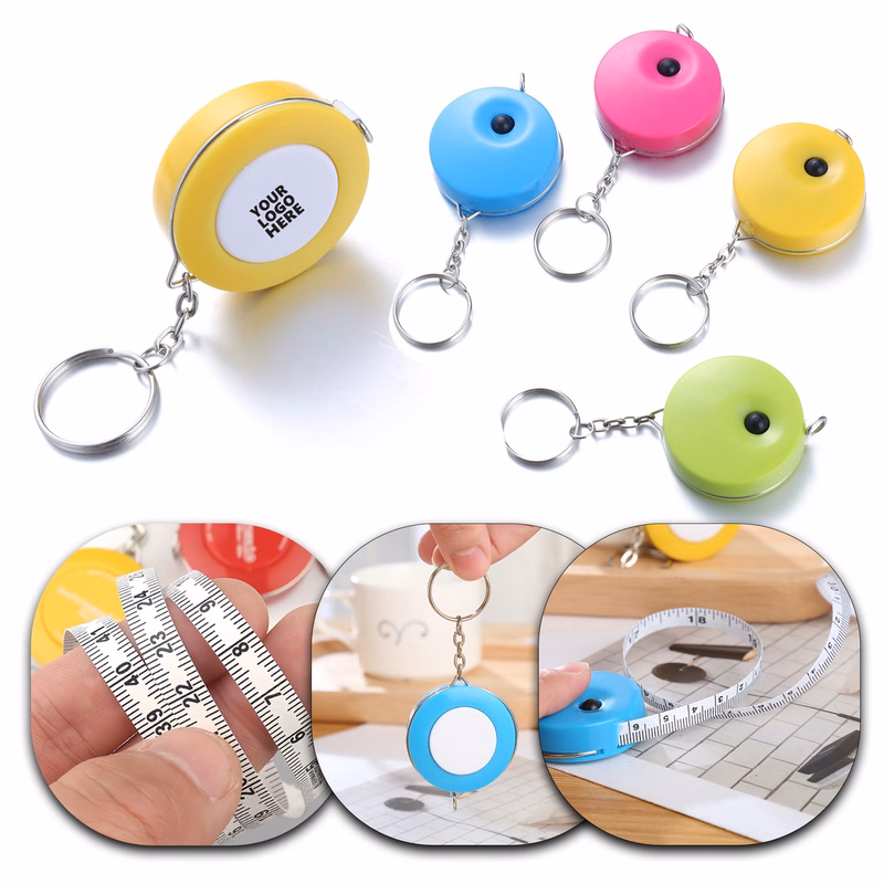 Mini ABS Tape Measure Keychain