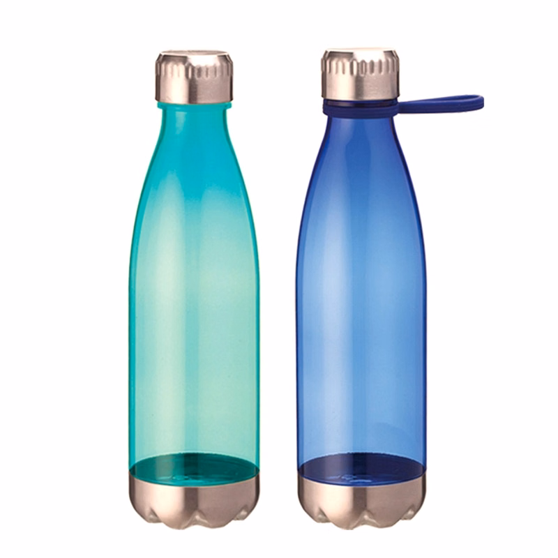 34 Oz Plastic Water Bottle With Steel Top And Base