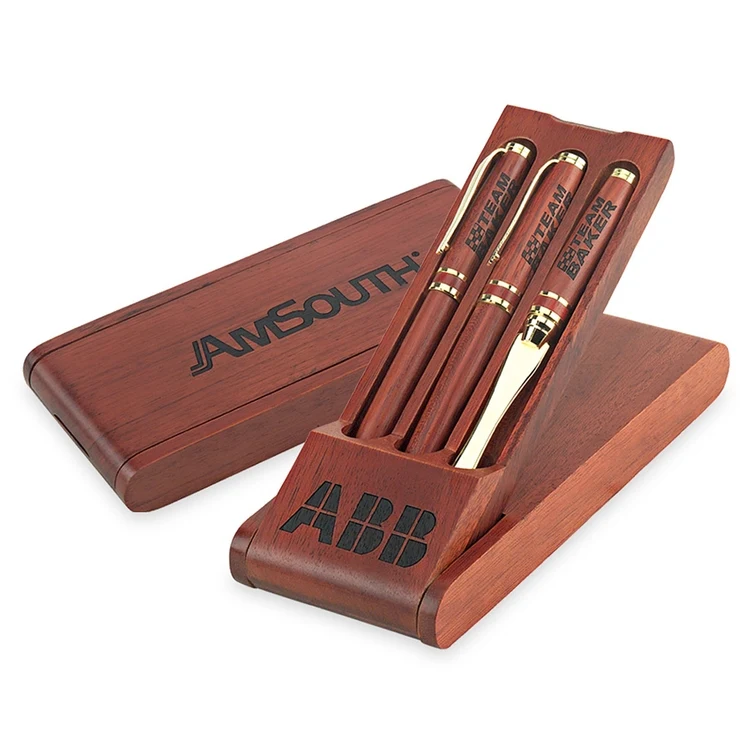 Custom Wooden Pen Display (Triple Pen) 1