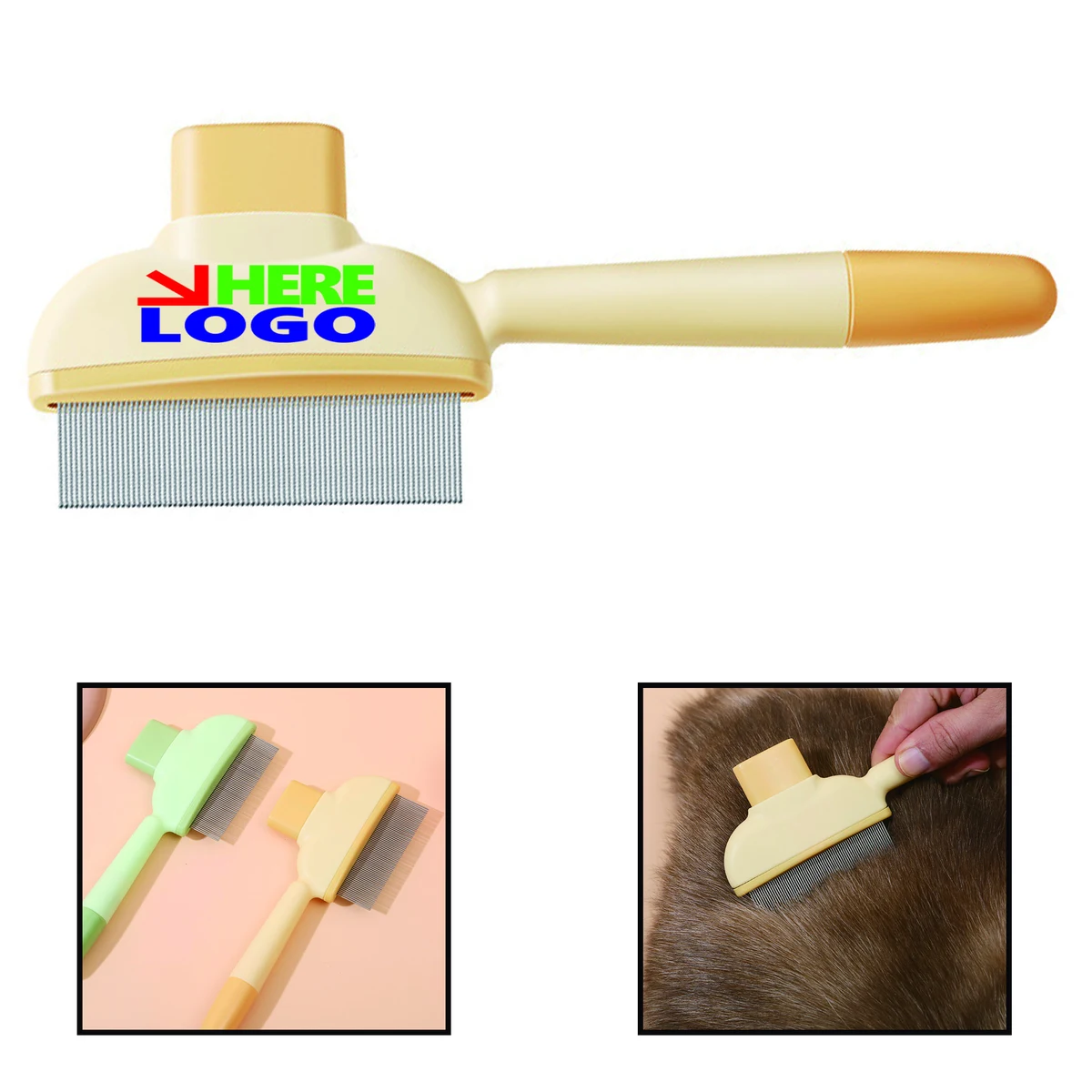 Pet Self Cleaning Slicker Brush Full Color MOQ 50 1