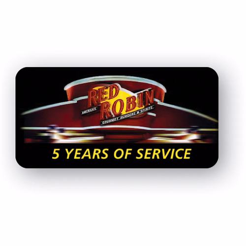 Full Color 50 Mil Name Badge (1"X2") Rectangle