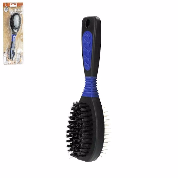 Double-Sided Dog Brush - 8"
