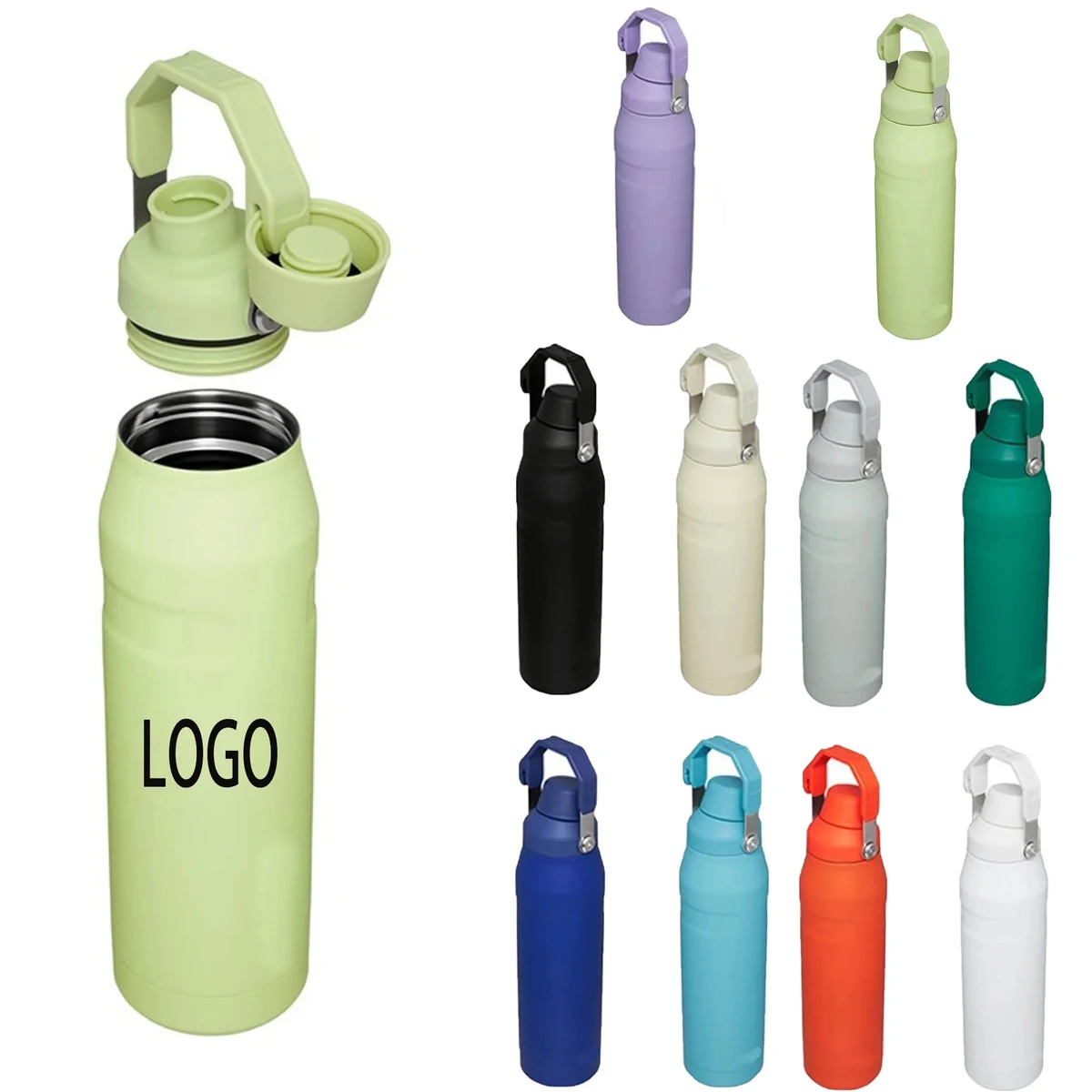 16oz Angled Spout Lid Sports Water Bottle, custom water bottle with logo imprint 1