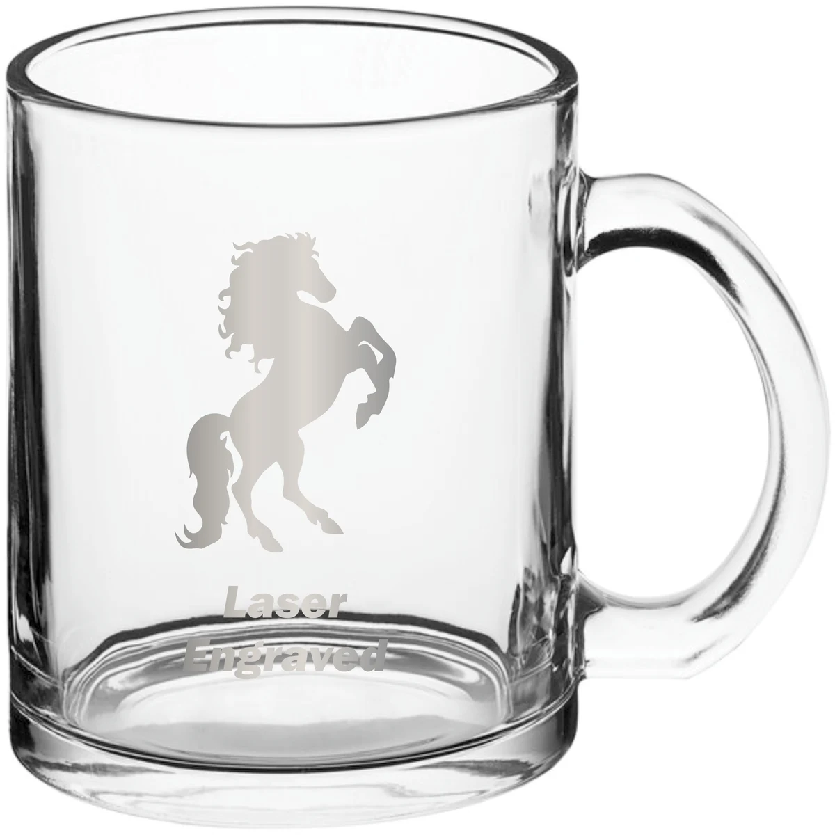 Acopa 12 oz Clear Glass Coffee Mug 1
