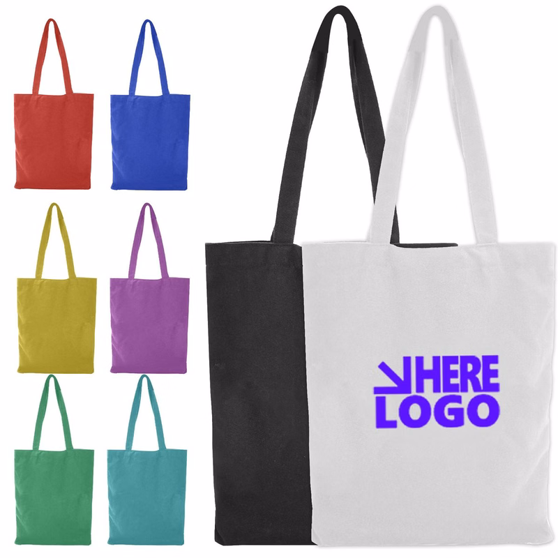 Eco Friendly Reusable Cotton Canvas Tote Bag For Groceries And Daily Use